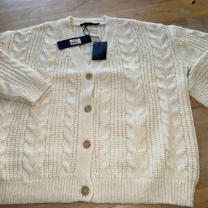JENNI KAYNE CABLE COCOON CARDIGAN NWT
